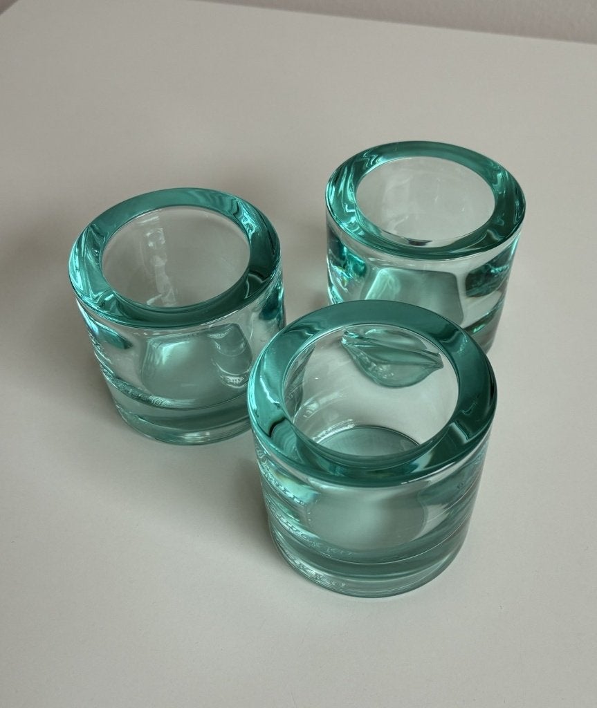 Iittala Kivi zeegroen, set van 3 stuks, Ophalen of Verzenden, Groen, Iittala, Glas