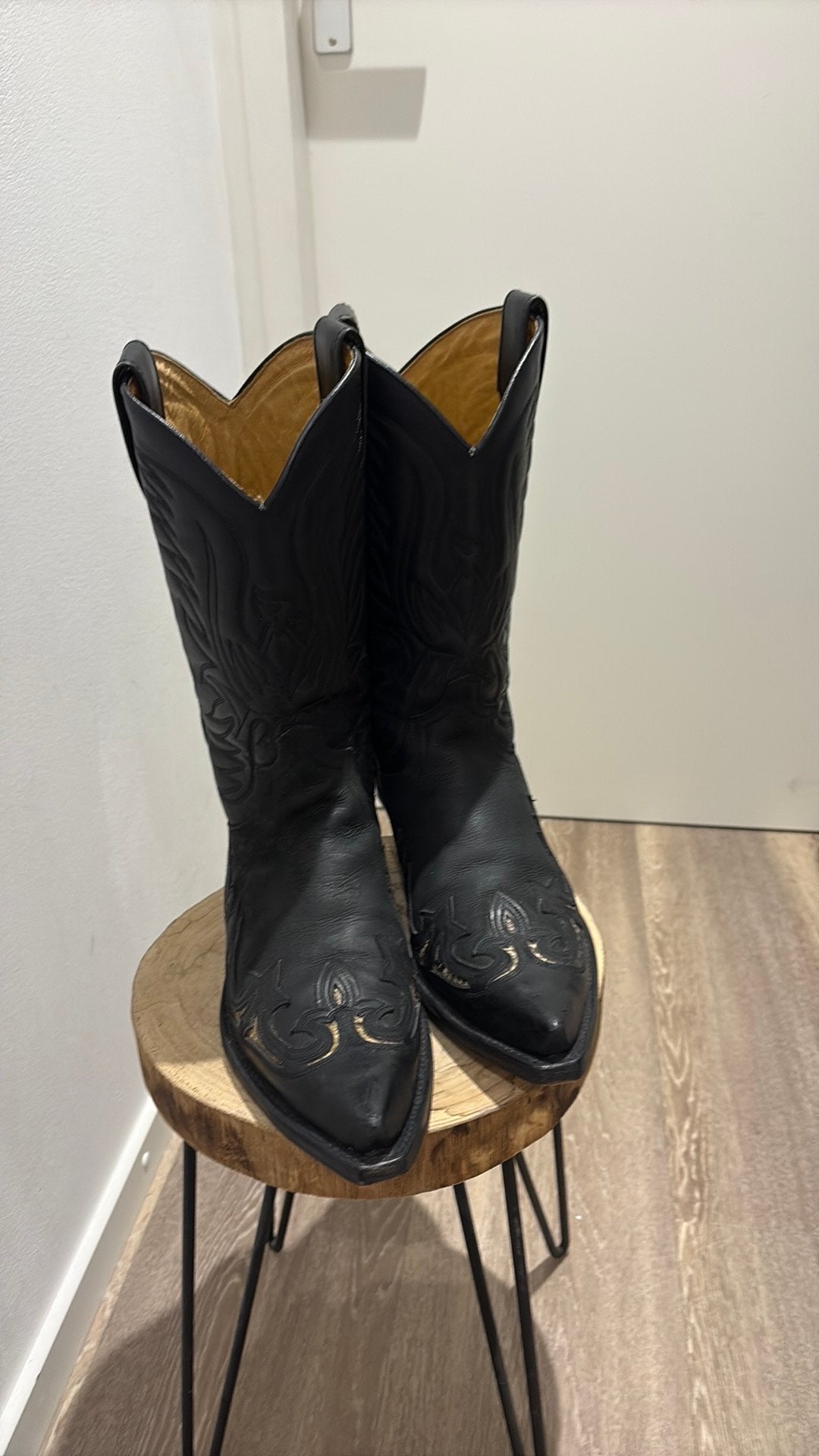 Sendra boots cowboyboots zwart met python inleg mt 43 incl, Zwart, Boots, Ophalen of Verzenden, Zo goed als nieuw