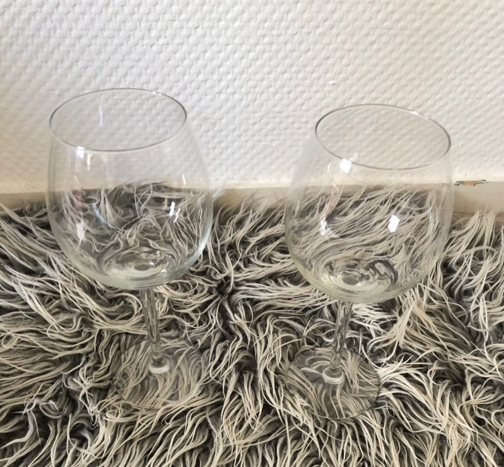Wijnglazen, Huis en Inrichting, Keuken | Servies, Glas of Glazen, Gebruikt, Ophalen of Verzenden, Glas