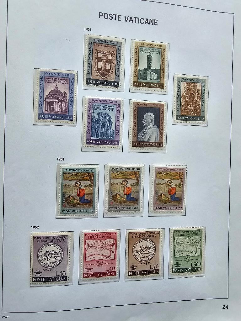 Vaticaan deel I 1929 t/m 1969 luxe Davo-Album Adv. deel 2, Ophalen of Verzenden, Overige landen, Postfris