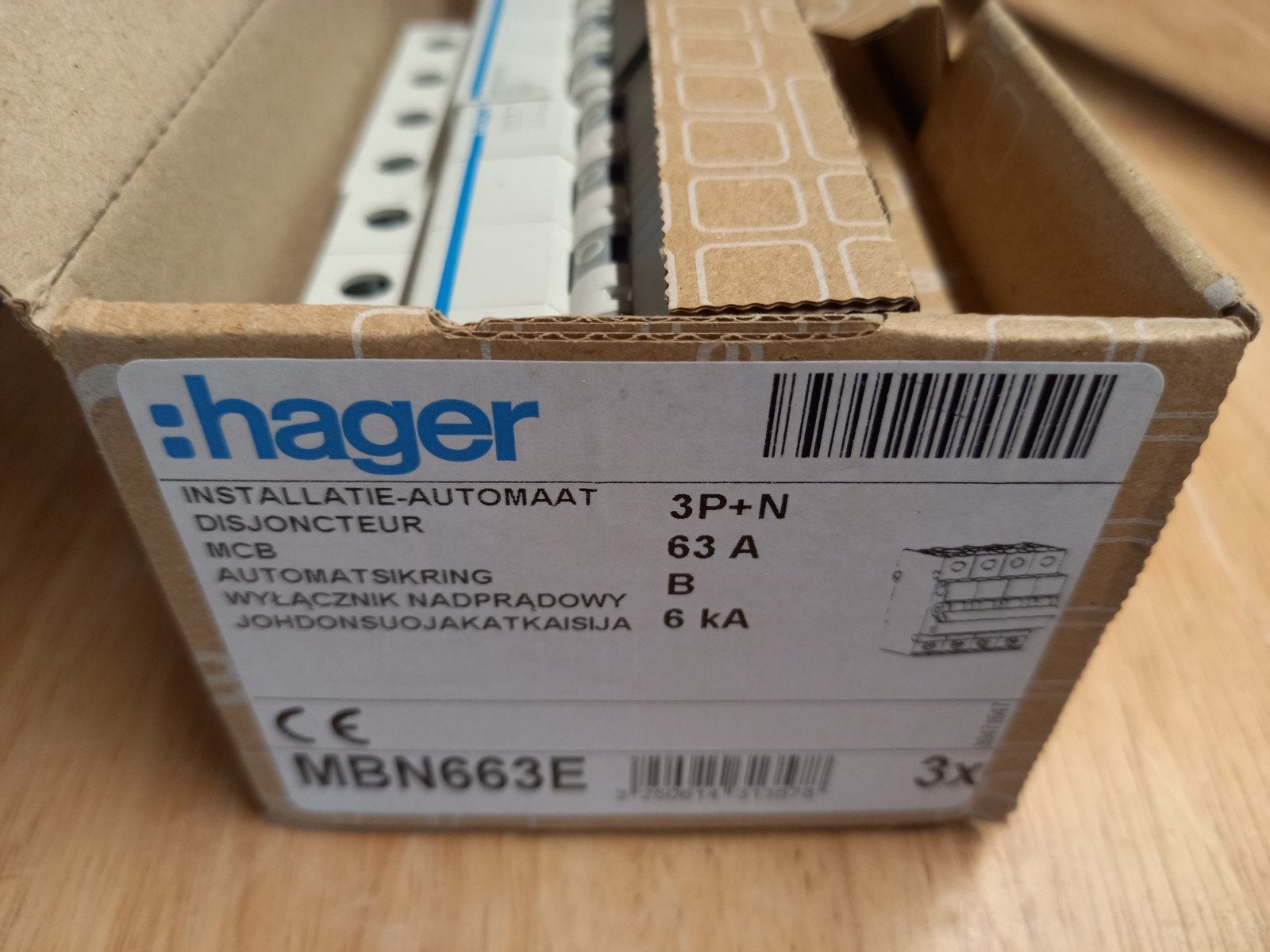 automaat B63 hager groep NIEUW, 60 cm of meer, Keramiek, Nieuw, Vloertegels