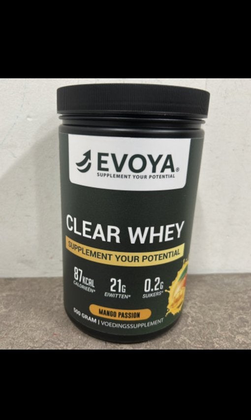 Clear whey evoya 500g, Ophalen of Verzenden, Nieuw, Poeder of Drank