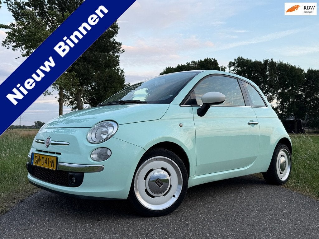 Fiat 500 1.2 Vintage '57 | Leder | Clima | Origineel NL | 16, Gebruikt, 4 cilinders, 840 kg, Parkeersensor