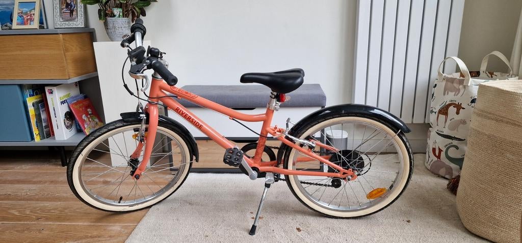 Kinderfiets Riverside 20 inch - oranjeroze met versnellingen, Fietsen en Brommers, Fietsen | Kinderfietsjes, Ophalen, 20 inch of meer