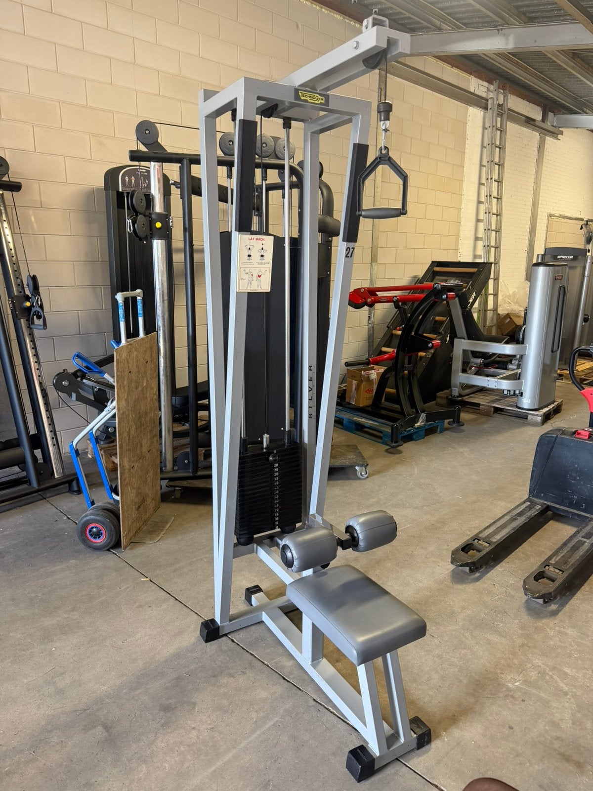 Technogym lat pulldown 90 kg, Ophalen, Overige typen, ., Gebruikt