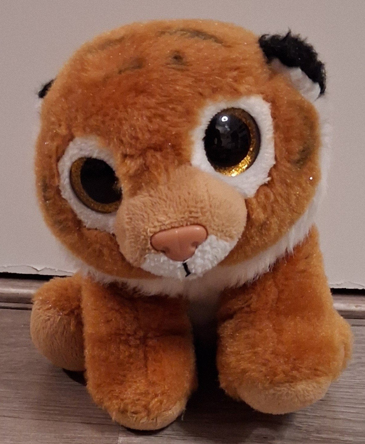 ty beanie boo tijger Tigs 16 cm, Overige karakters, Ophalen of Verzenden, Zo goed als nieuw, Meerkleurig