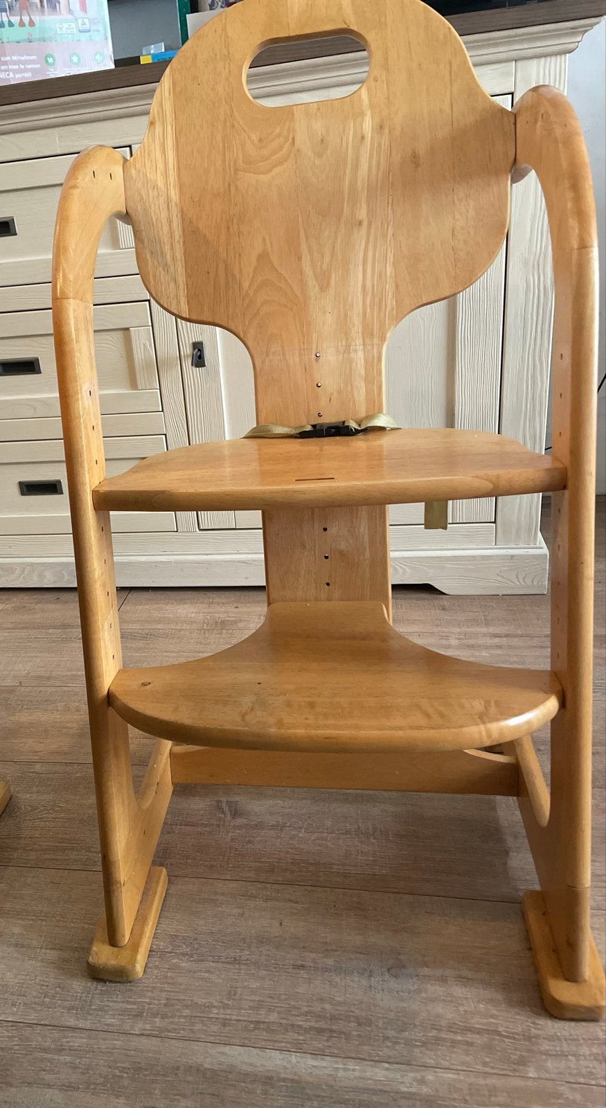 Tiamo Wood Collection meegroeistoel - Schoon en stevig, Kinderen en Baby's, Kinderstoelen, Ophalen, Gebruikt, Meegroeistoel, Gordel(s)