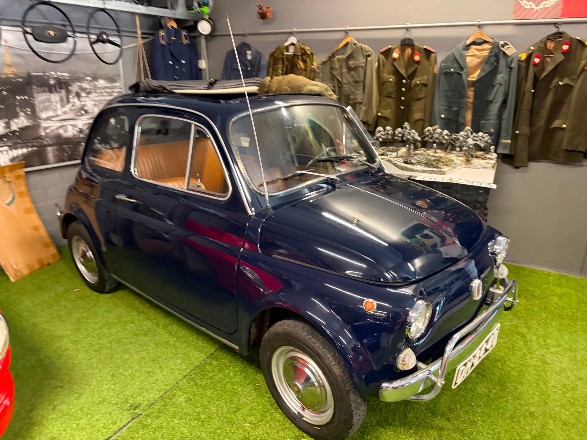 Fiat 500 Lusso de luxe, Auto's, Achterwielaandrijving, Gebruikt, 514 kg, Blauw
