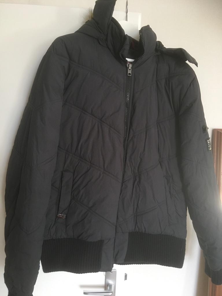 Blauw grijze jas afritsbare capuchon maat XL Jack en Jones, Ophalen of Verzenden, Zo goed als nieuw, Maat 52/54 (L), Blauw