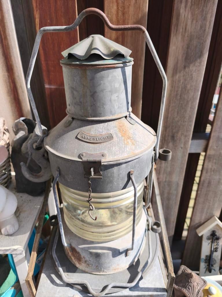 Oude Scheepslamp, Verzamelen, Ophalen, Gebruikt