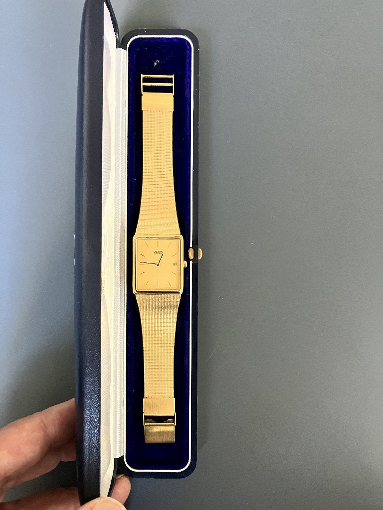 Vintage Seiko Horloge  (Tank Watch) Quartz, Staal, Verzenden, Polshorloge, Nieuw