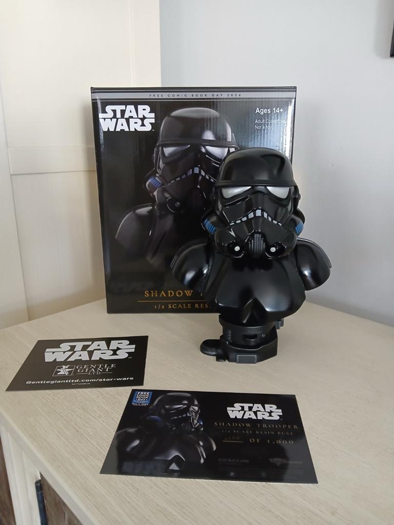 Gentle Giant Star Wars 1/2 Scale Shadow Trooper Bust, Ophalen of Verzenden, Nieuw, Beeldje of Buste