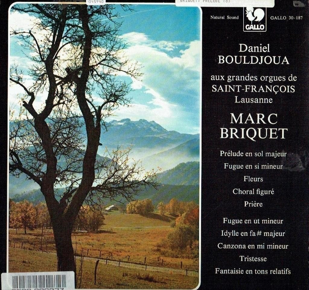 Daniel Bouldjoua Marc Briquet Grandes Orgues St François, Kamermuziek, Verzenden, Zo goed als nieuw, 12 inch