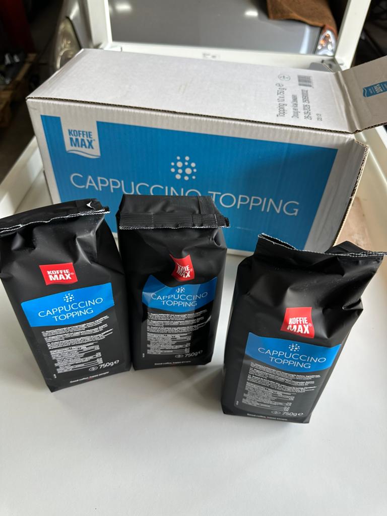 Cappuccino topping 8 pakken a 750 gr, Ophalen, Nieuw