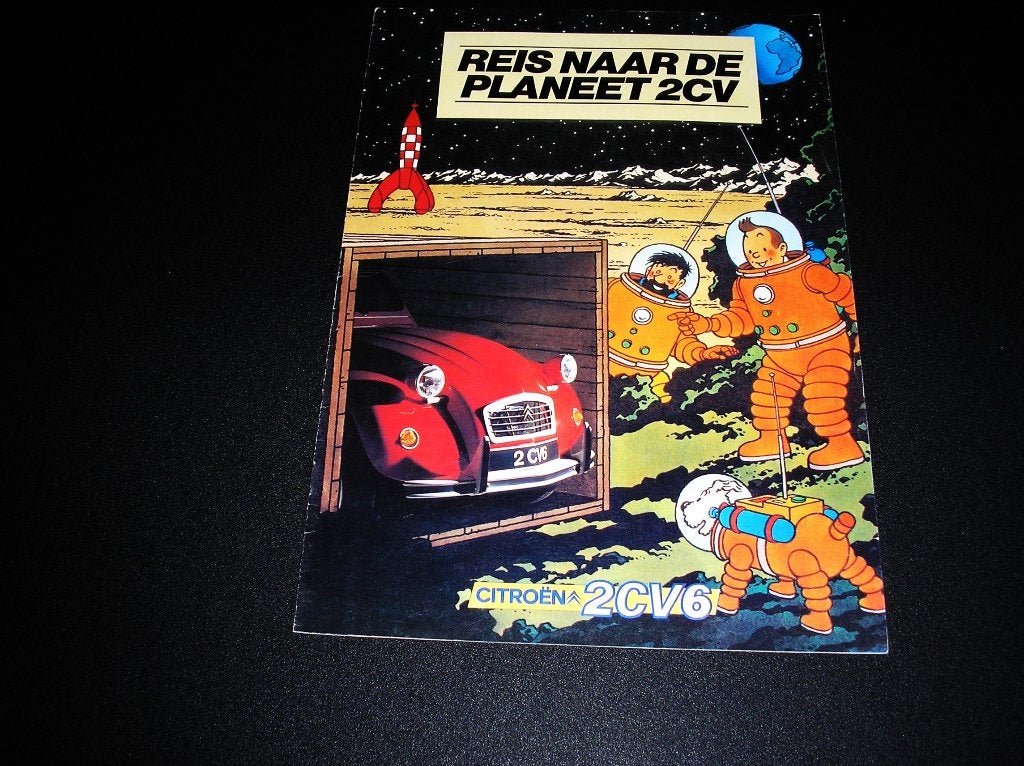 Kuifje en reis naar de planeet (Citroën) 2CV, 1983/1984, Ophalen of Verzenden, Zo goed als nieuw, Citroën