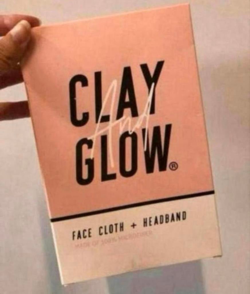 Nieuw in verpakking: clay and glow haarband en washand, Ophalen of Verzenden, Nieuw, Gehele gezicht