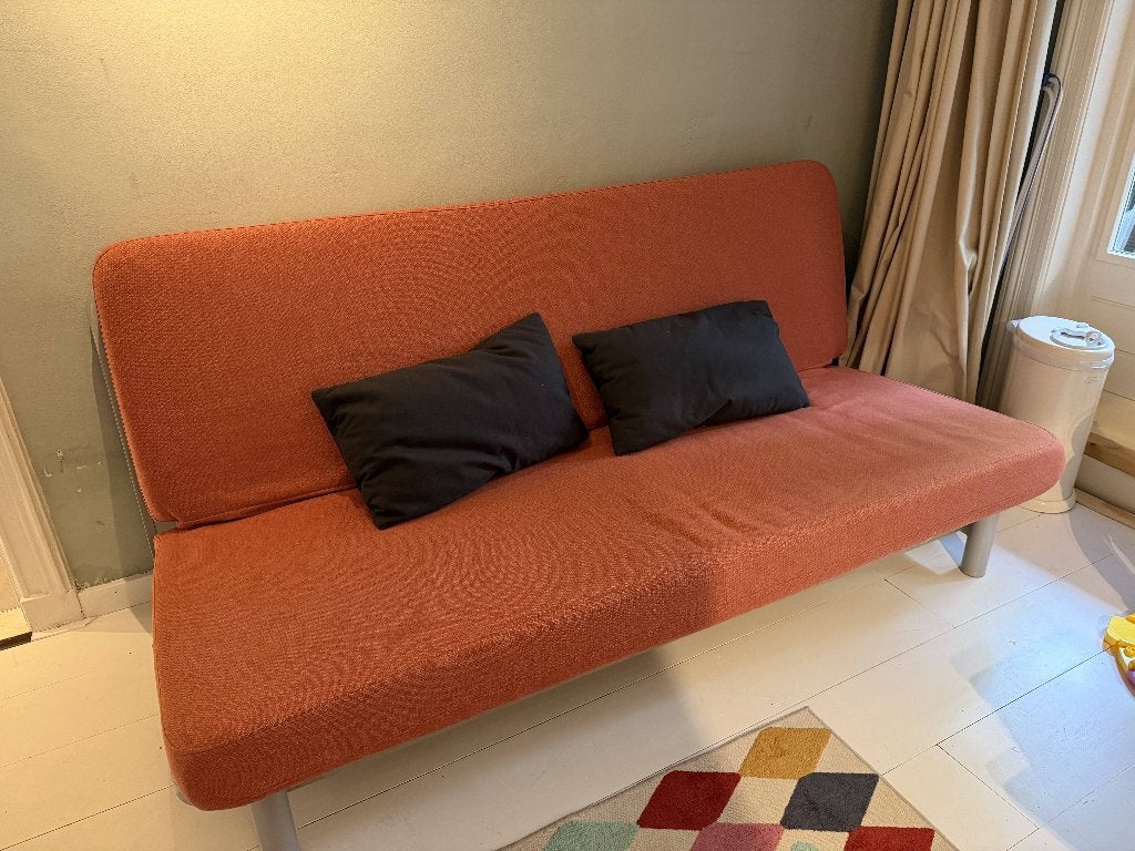 IKEA Nyhamn slaapbank 3-zits 140-200, Ophalen, Tweepersoons, 140 cm, Zo goed als nieuw
