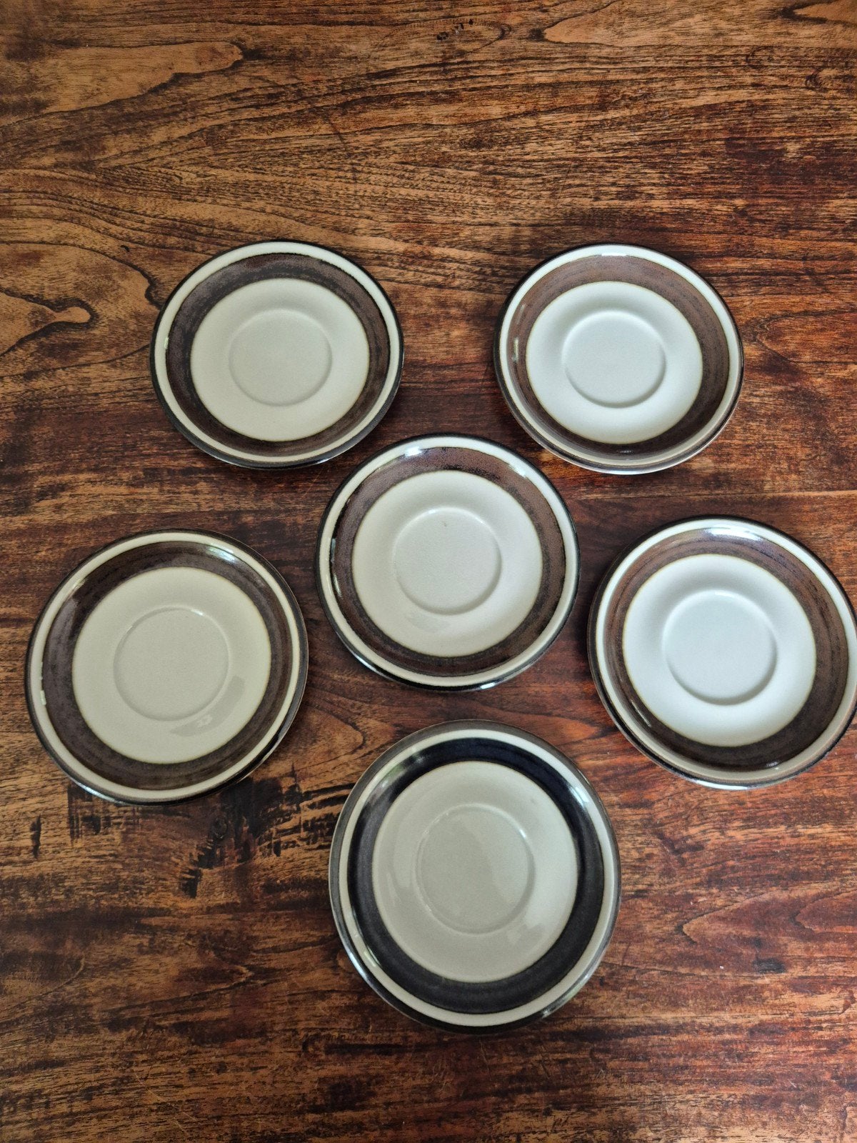 Set van 6 Arabia Karelia schotels - Vintage Fins design, Ophalen of Verzenden