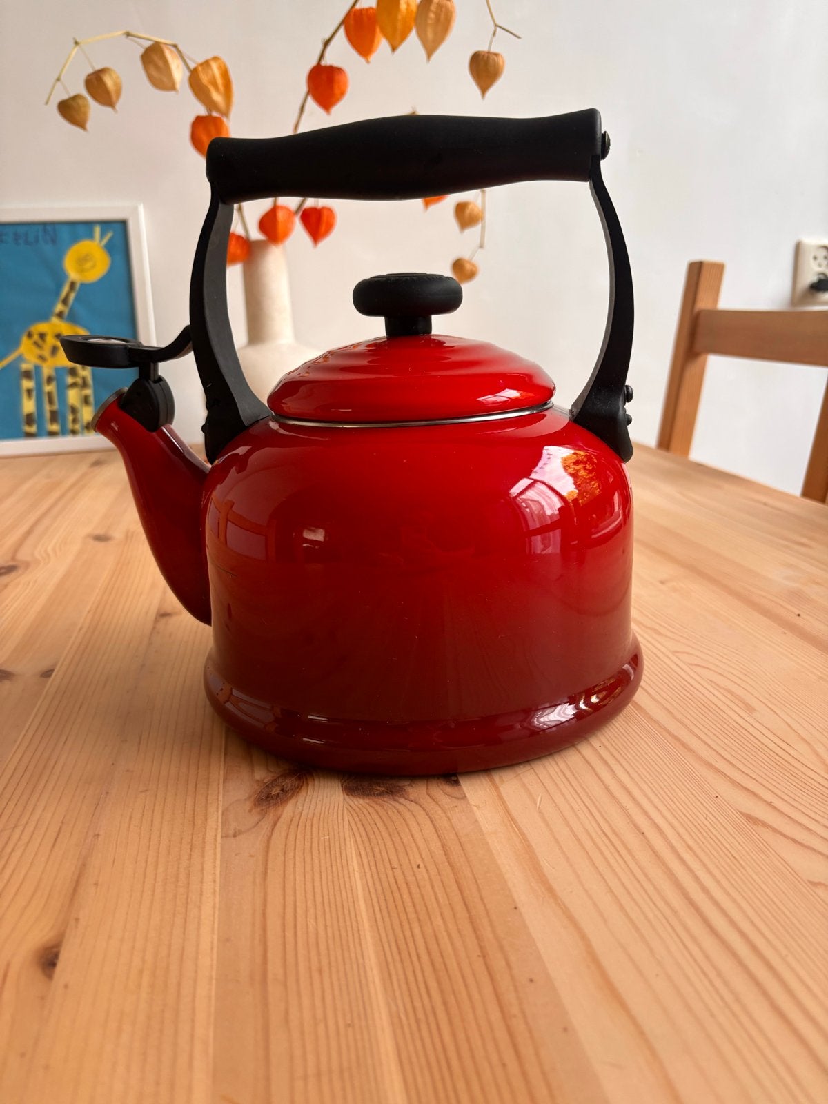 Le creuset fluitketel 2,1 l, Huis en Inrichting, Gebruikt, Ophalen of Verzenden, Rood, Le Creuset