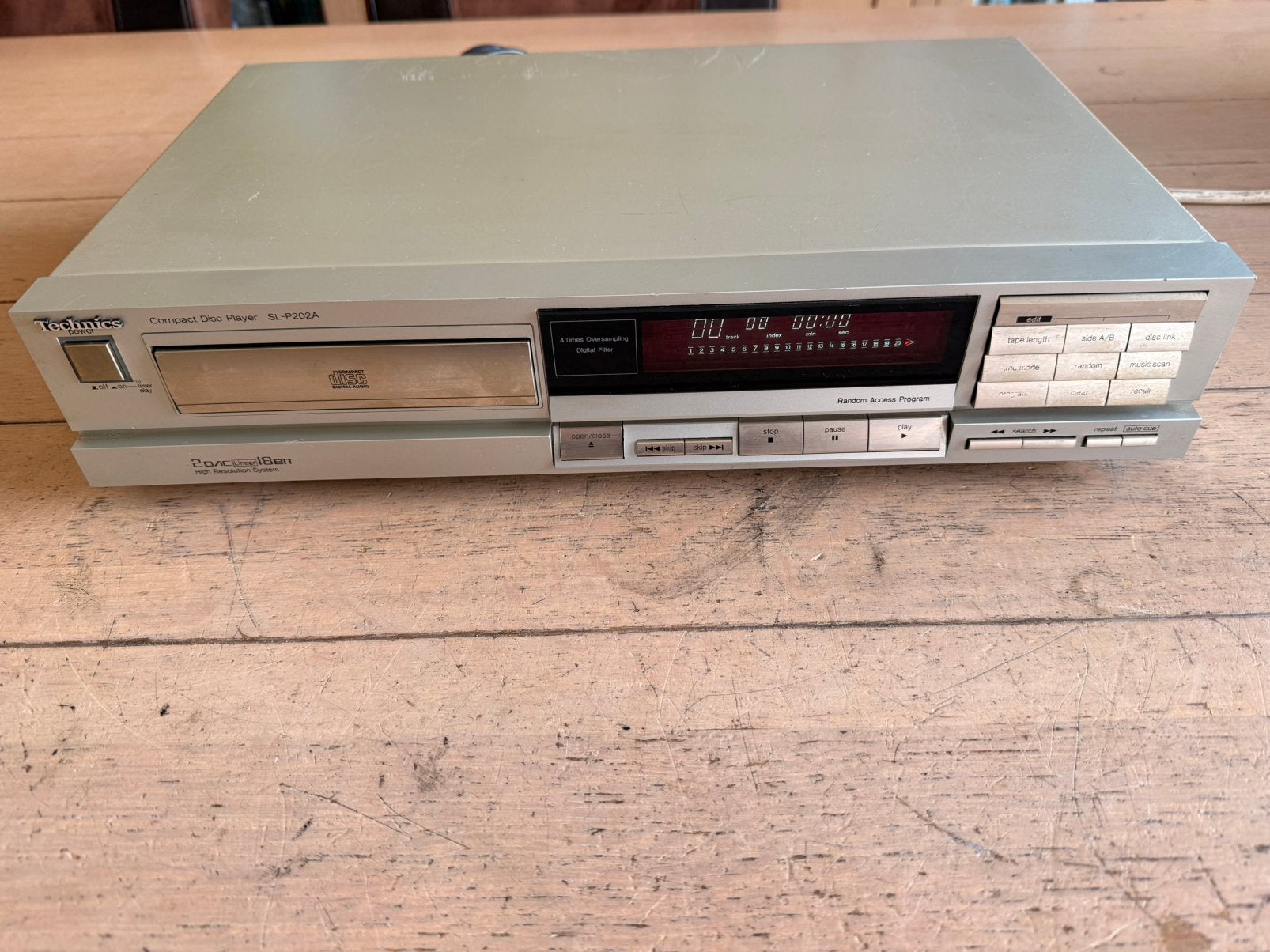 Technics sl-p202a cd-speler zie foto’s, Ophalen of Verzenden, Zo goed als nieuw, Technics