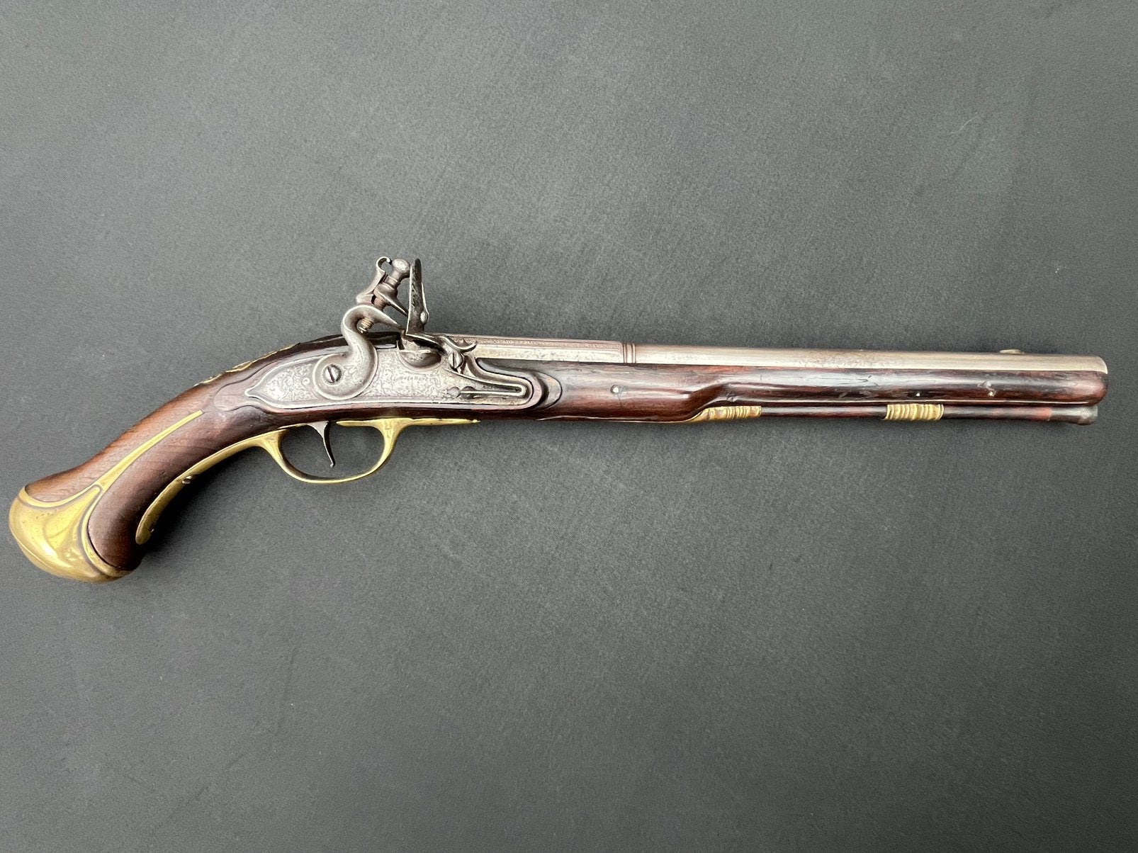 Antiek pistool - Nederlands Ruiterpistool - 50cm lang, Ophalen of Verzenden