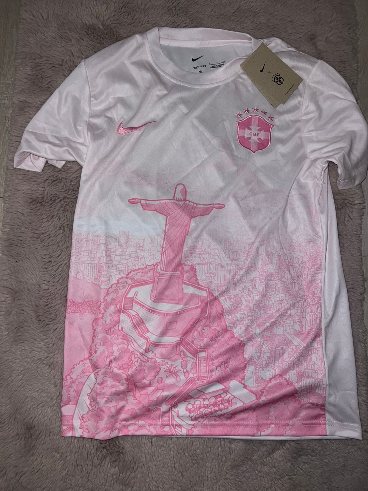 Brazil shirt, Ophalen of Verzenden, Zo goed als nieuw, Maat 46 (S) of kleiner, Roze