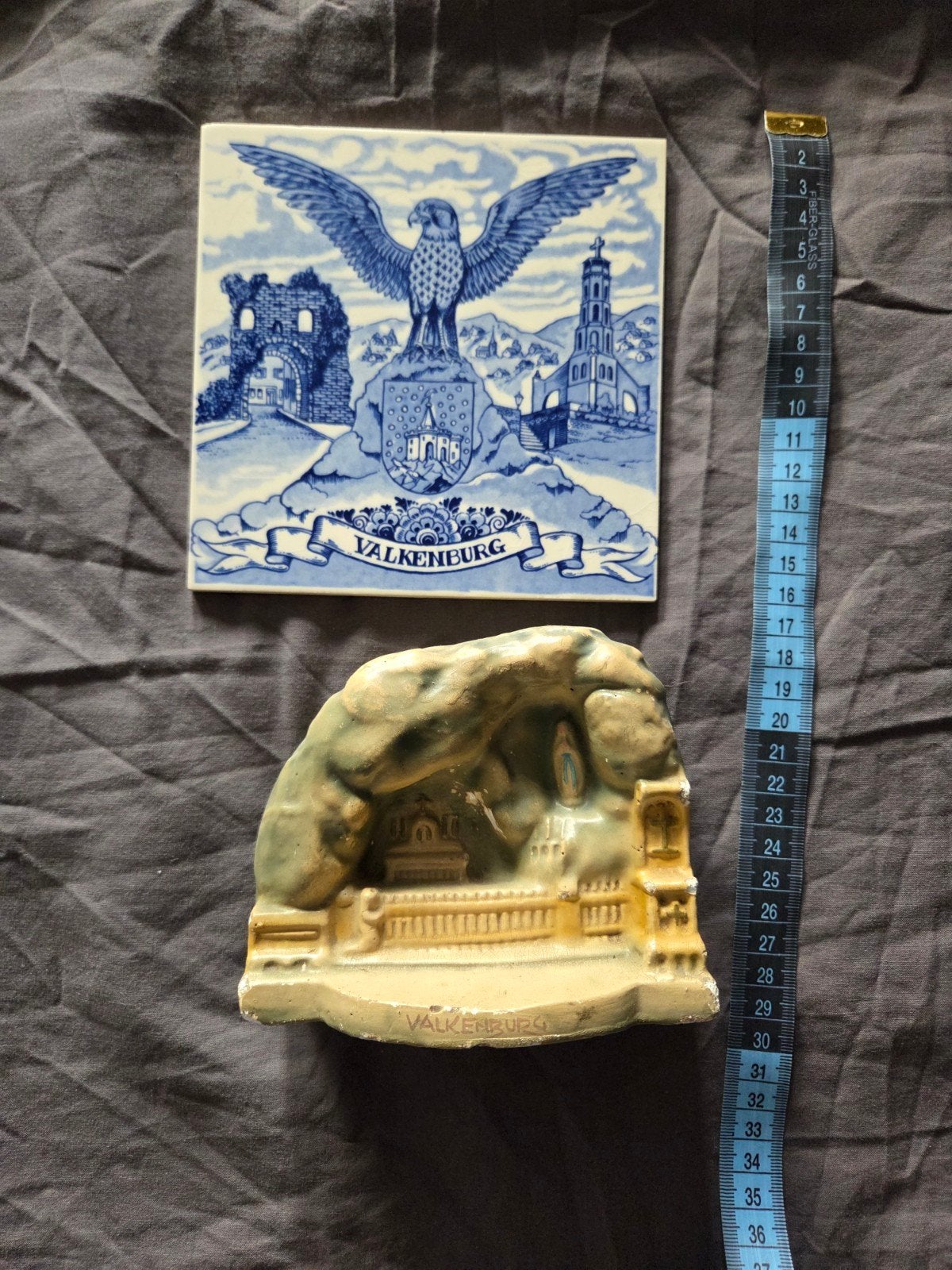 Vintage Valkenburg Souvenirs: Tegel en Grot, Ophalen of Verzenden