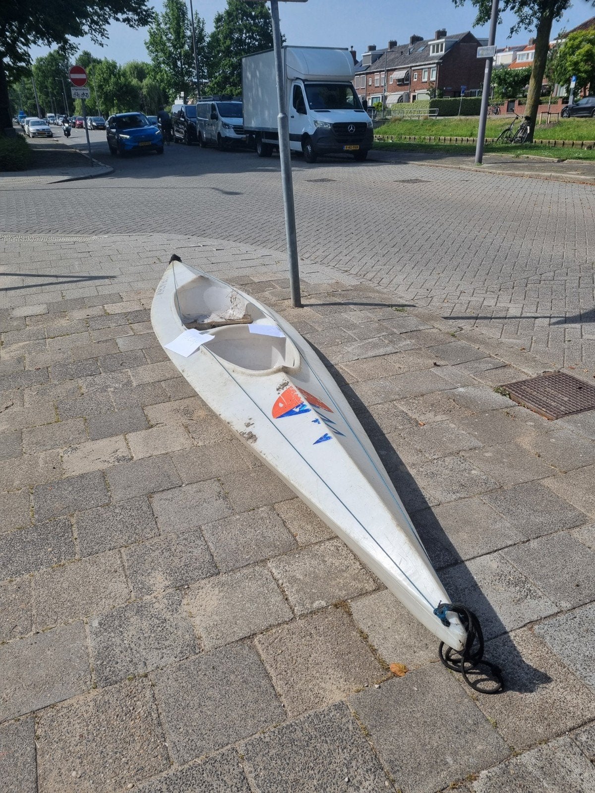 Kano te koop - Ludiek verjaardagscadeau, nooit gebruikt!, Watersport en Boten, Kano's, Ophalen, Zo goed als nieuw, Eén persoon