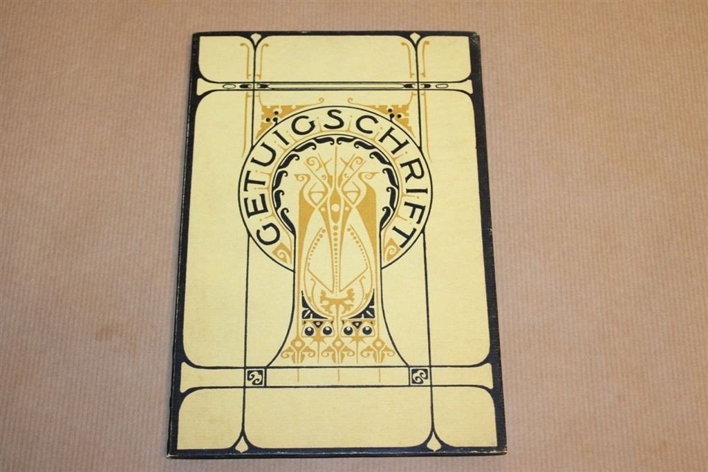Getuigschrift Ambachtsschool Leeuwarden - Jugendstil !!, Boeken, Ophalen of Verzenden, Zo goed als nieuw