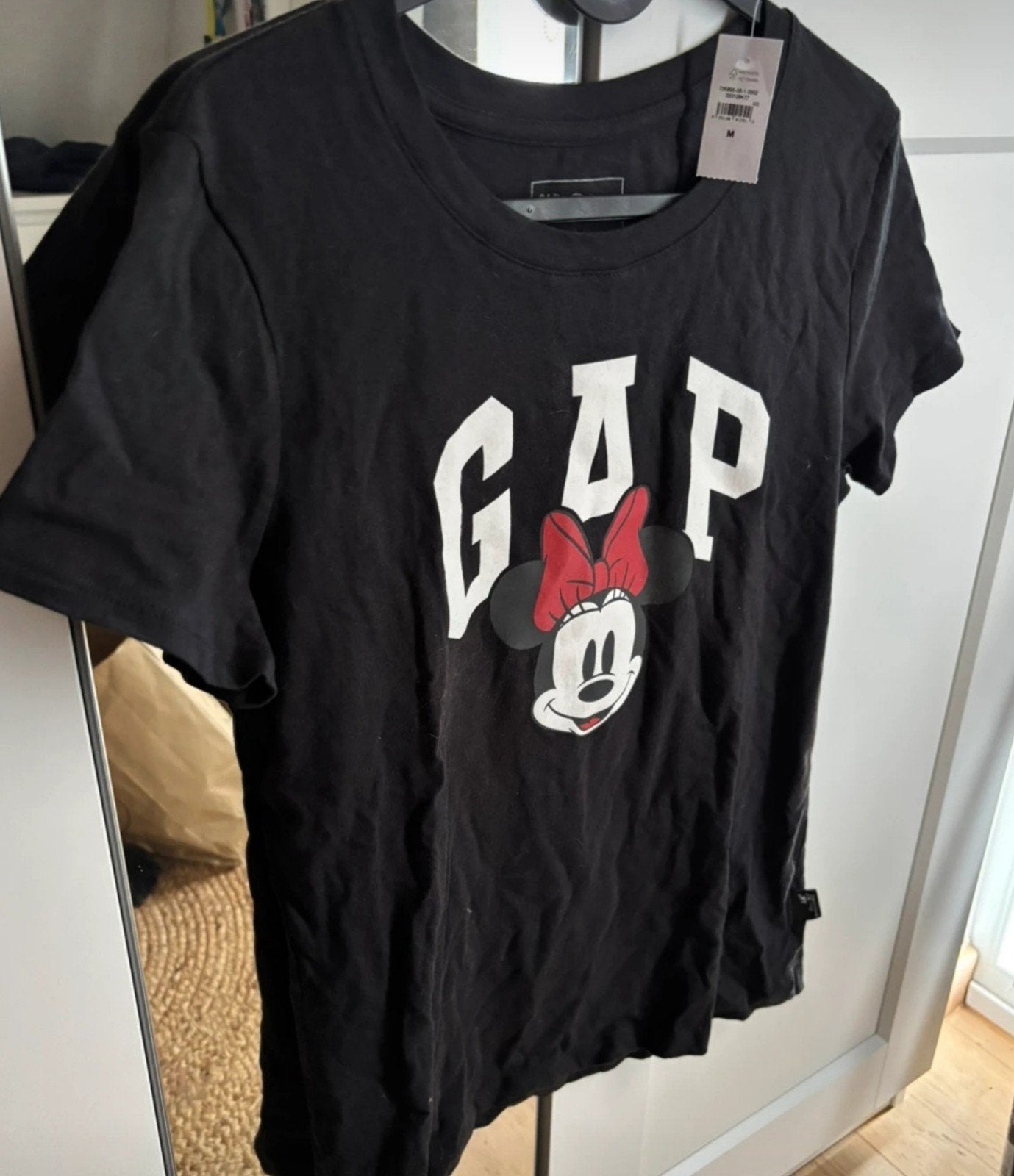 GAP T-shirt met Minnie Mouse print - Maat M nieuw, Kleding | Dames, Maat 38/40 (M), GAP, Zwart, Nieuw