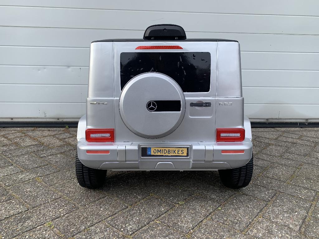 Mercedes G63 AMG 12v Metallic zilver Bluetooth / Afst. lede, Ophalen of Verzenden, Nieuw, Overige typen