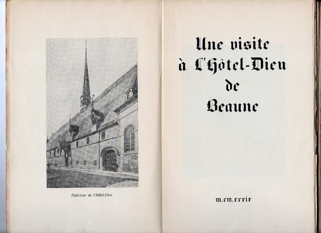 Une visite à L‘Hôtel-Dieu de Beaune (1939), Ophalen of Verzenden, Zo goed als nieuw, Europa