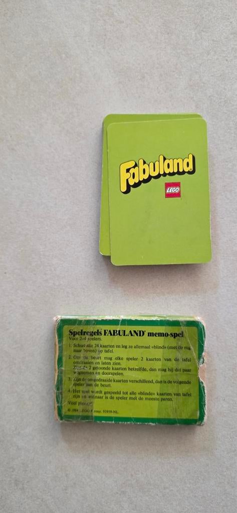 Fabuland memoryspel Lego 93959-NL, Ophalen of Verzenden, Zo goed als nieuw