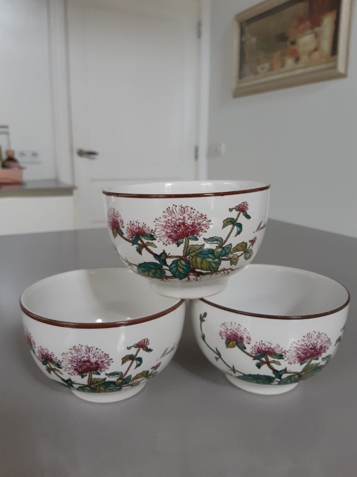 Set van 3 Kommen Villeroy en Boch Botanica Schaars, Huis en Inrichting, Keuken | Servies, Ophalen of Verzenden, Zo goed als nieuw