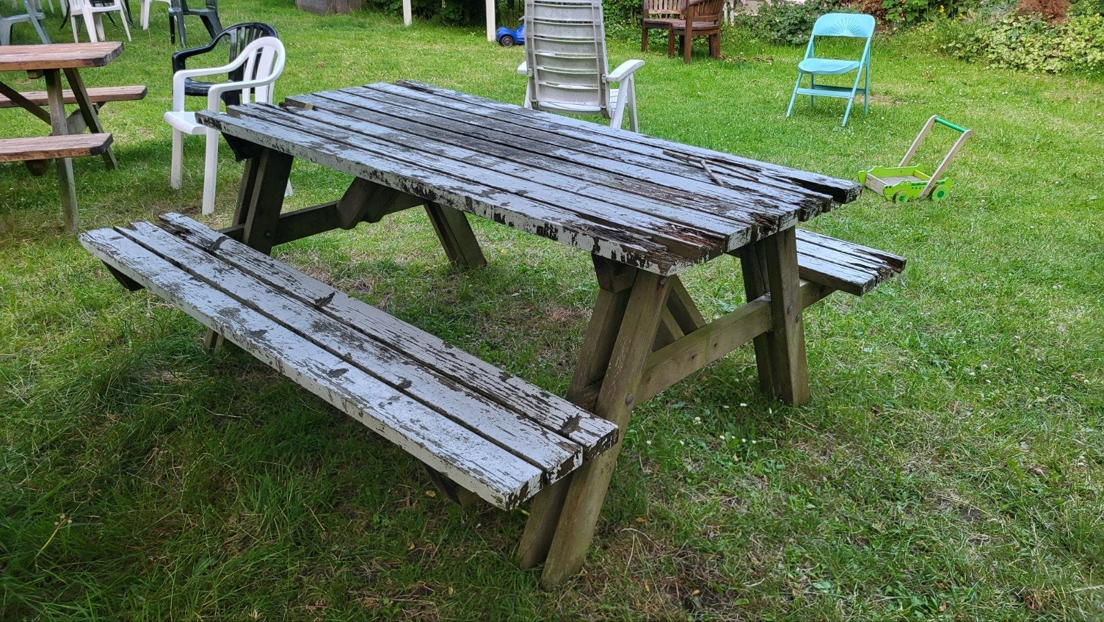 Tuin /klustafel 160 x180 cm, Ophalen, Gebruikt, Rechthoekig