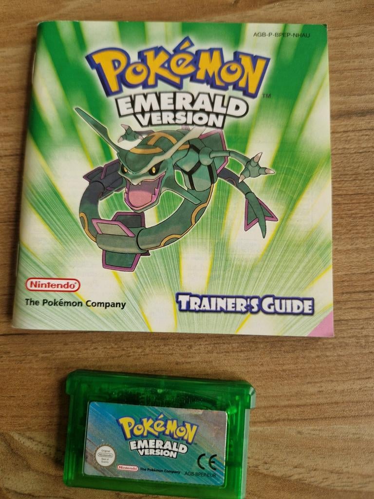 Pokemon Emerald origineel met nieuwe handleiding, 1 speler, Ophalen of Verzenden, Avontuur en Actie, Vanaf 3 jaar