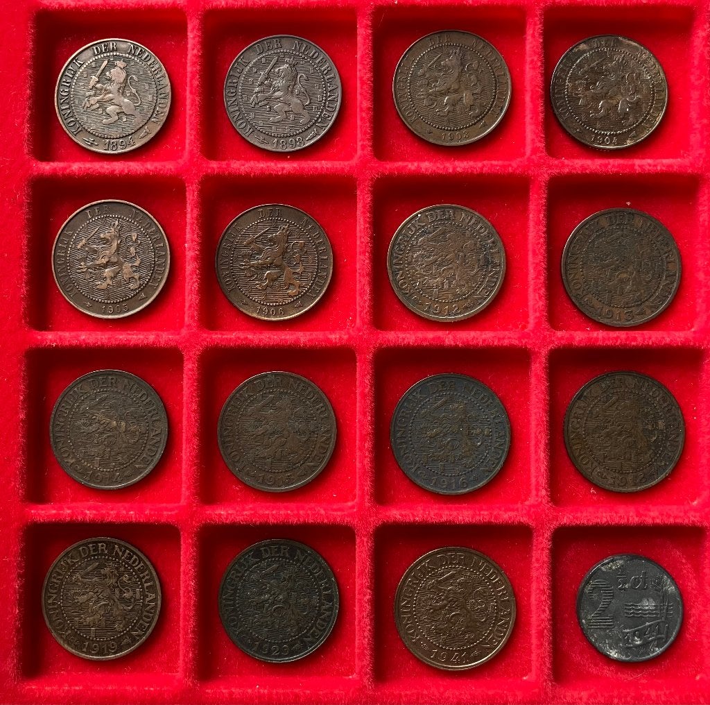 2,5 cent / halve stuiver Wilhelmina, Ophalen, Koningin Wilhelmina, Overige waardes
