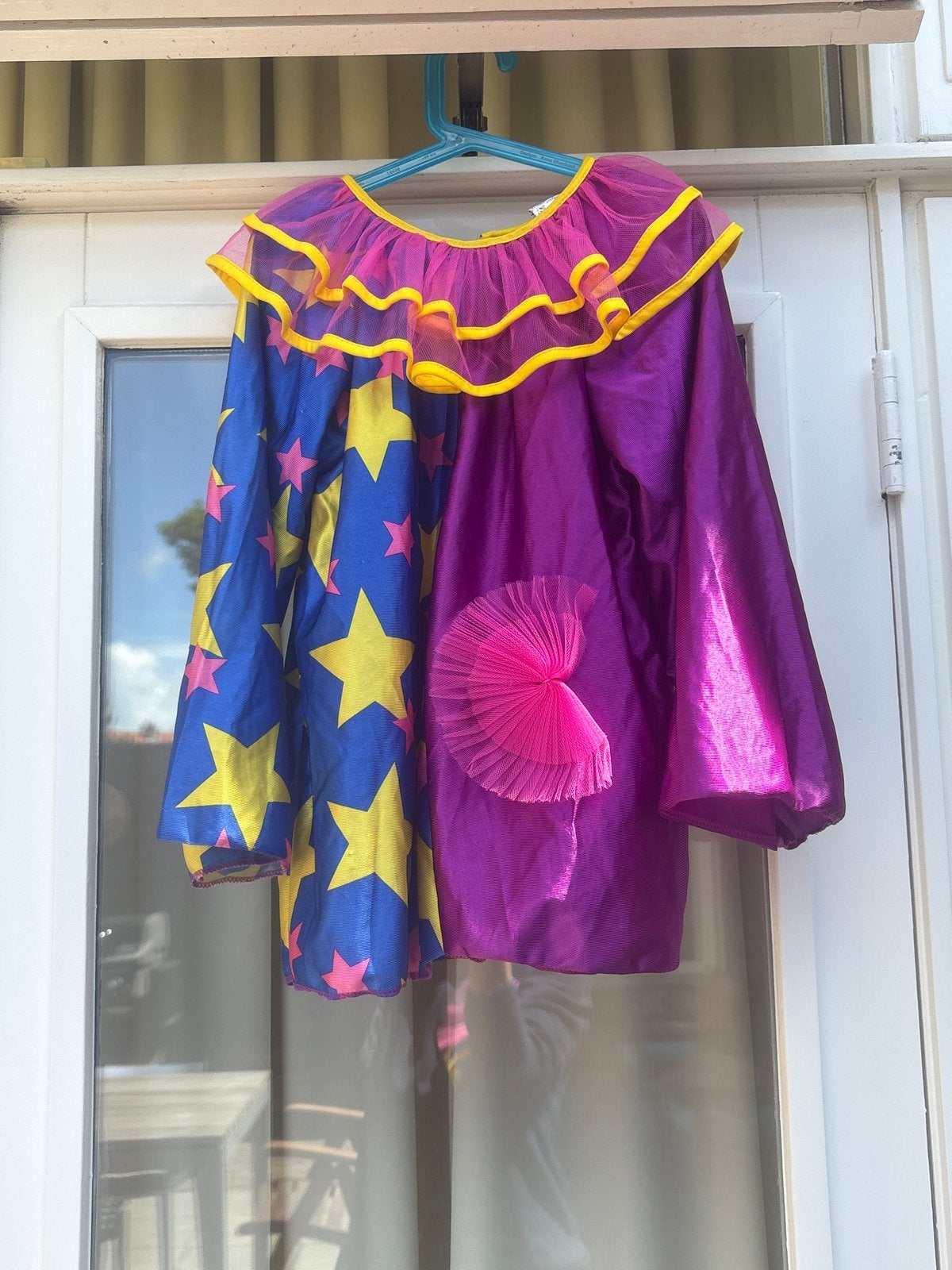 Carnavalskleding Clownspak met hoedje maat 140, Ophalen, Gebruikt, 134 t/m 140, Jongen of Meisje