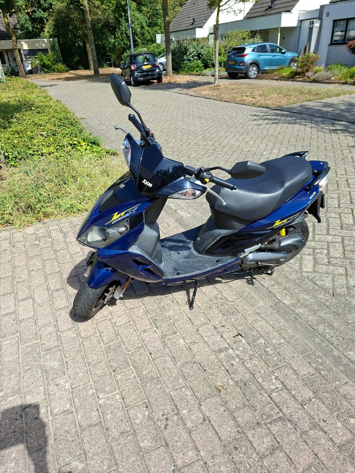 SYM  scooter - Blauw, in goede staat, Ophalen, Gebruikt, Maximaal 45 km/u, Allo