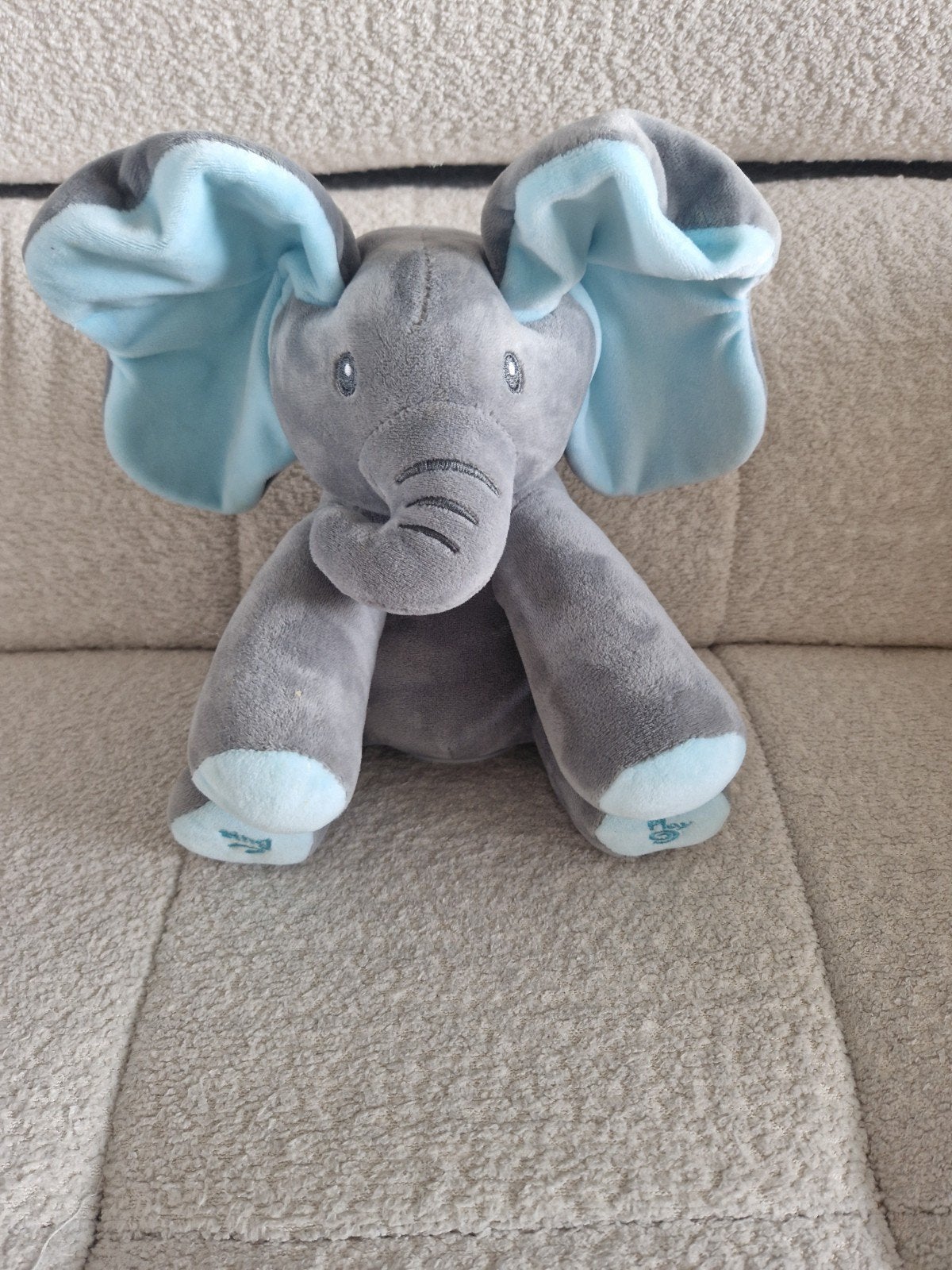 Kiekeboe Olifant Knuffel - Zo goed als nieuw, Kinderen en Baby's, Speelgoed | Knuffels en Pluche, Ophalen, Grijs, Zo goed als nieuw