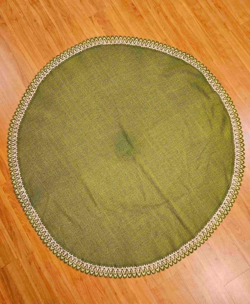 Groen rond tafelkleed 140/140, Djt@dejuistetoon.eu, Ophalen of Verzenden, Zo goed als nieuw, Mon Plaisir 19, Etten-Leur, Netherlands