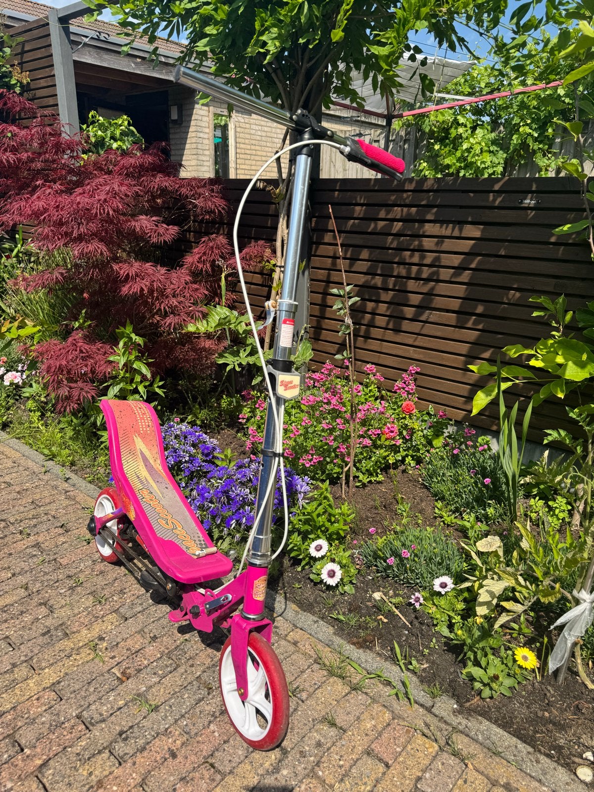 Roze space scooter- Gebruikt, Fietsen en Brommers, Ophalen, Gebruikt, Gewone step