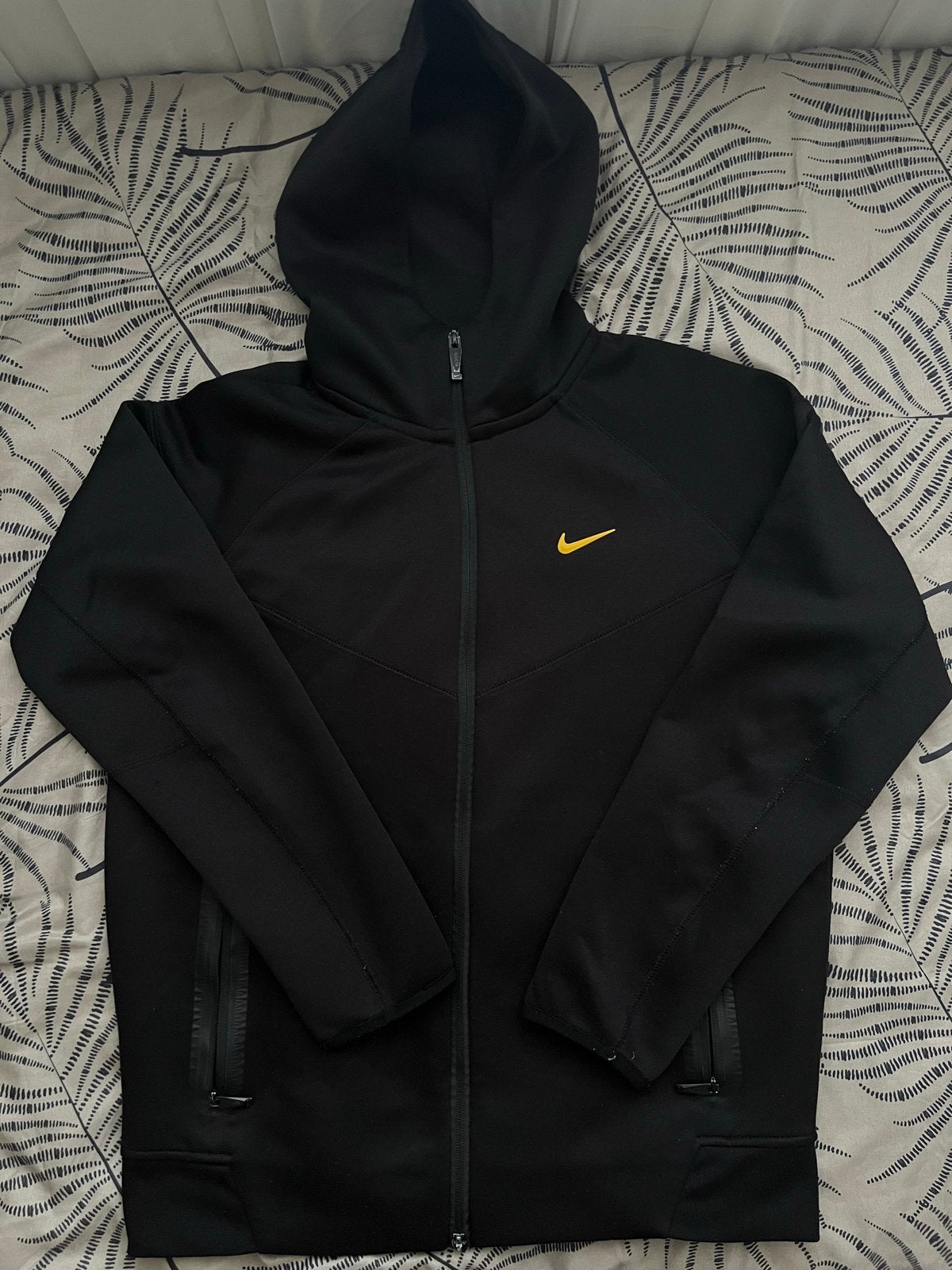Nike NOCTA Tech Fleece Hoodie Zwart Geel, Ophalen of Verzenden, Zo goed als nieuw