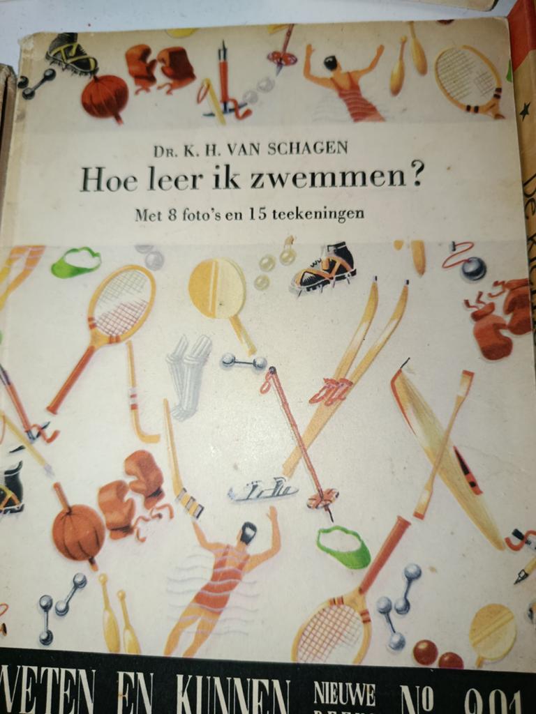 Hoe leer ik zwemmen? - Dr. K. H. van Schagen, Boeken, Ophalen of Verzenden, Gelezen, Dr. K. H. van Schagen, Watersport en Hengelsport