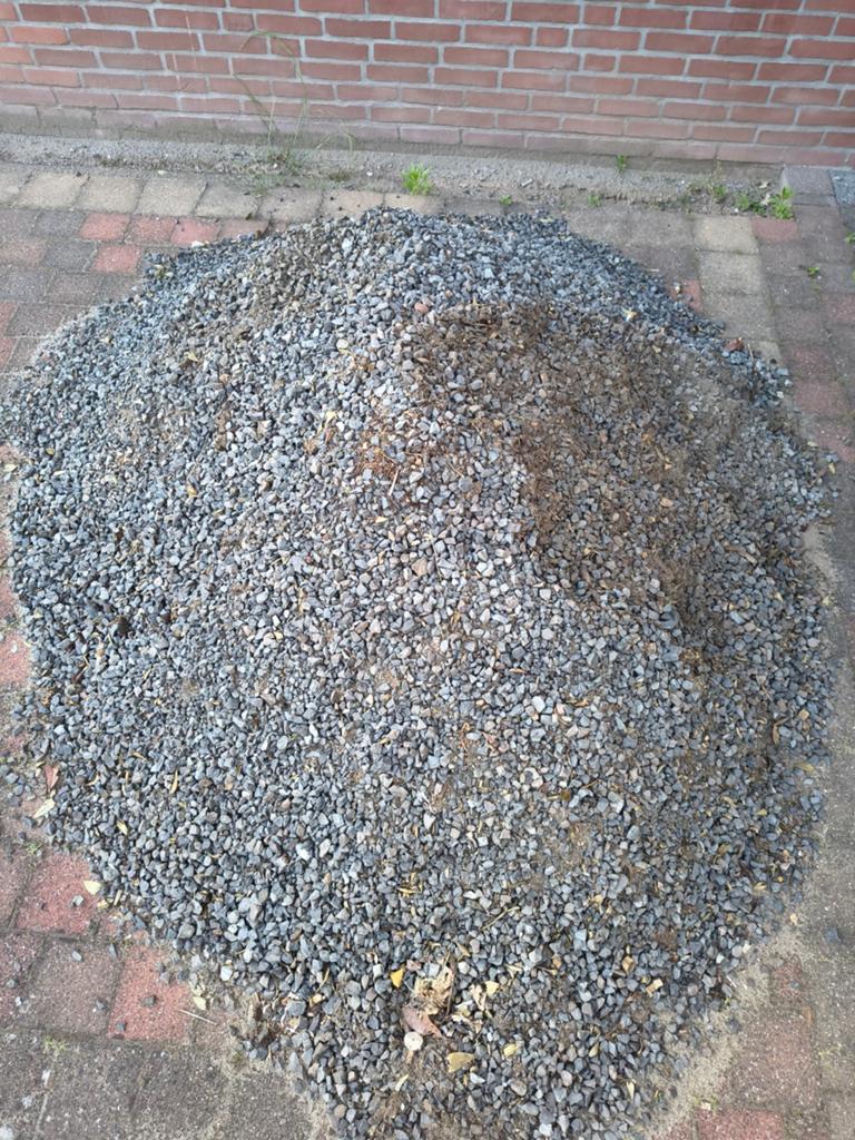Zwart grind voor tuin of oprit, Tuin en Terras, Grind, Keien en Split, Ophalen, Gebruikt, Zwart, Grind