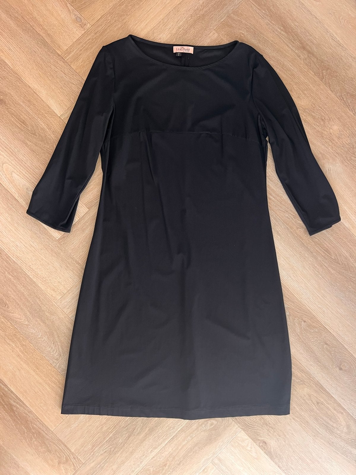 Zwarte jurk La Dress by Simone maat L, Zwart, Maat 42/44 (L), Ophalen of Verzenden, Zo goed als nieuw