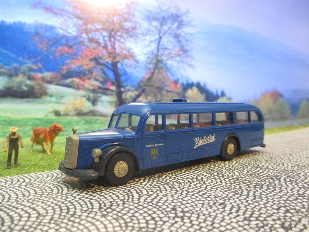 1950 Mercedes Benz O5000 - Brekina Biebertal, Ophalen of Verzenden, Zo goed als nieuw, Bus of Vrachtwagen, Brekina