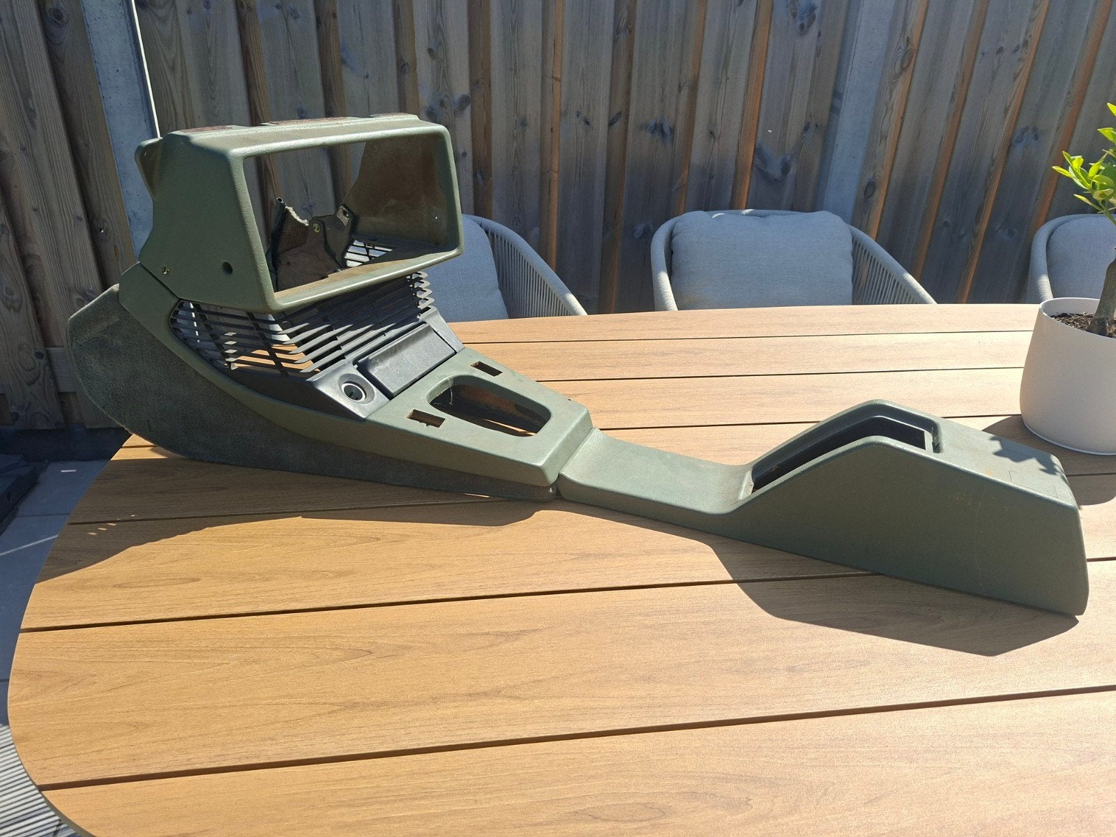 Bmw e28 middenconsole groen model met airco, Ophalen of Verzenden, Gebruikt