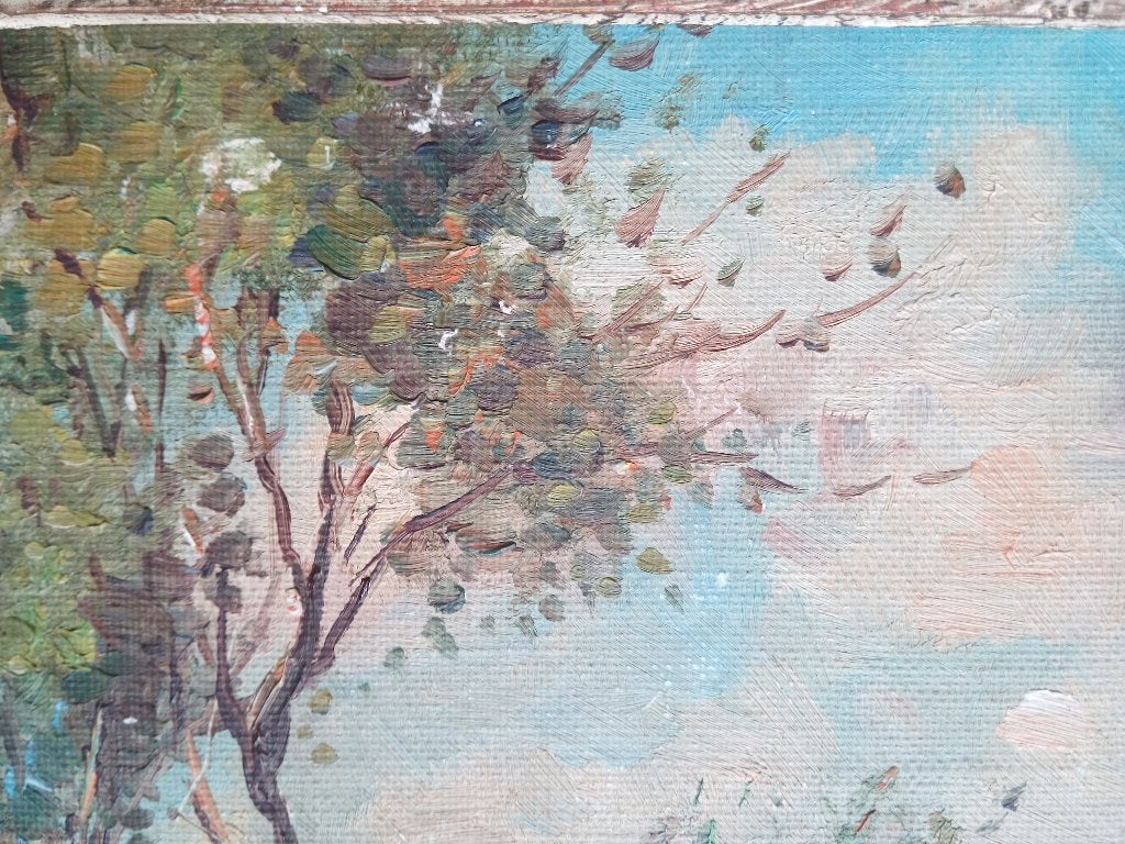 1920s OLIEVERF SCHILDERIJ H.J. BIJVANK 1881-1948, Verzenden
