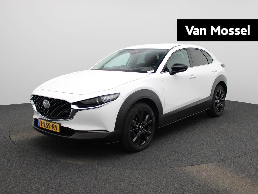 Mazda CX-30 2.0 e-SkyActiv-X M Hybrid Luxury | LEER | STOEL-, Auto's, Mazda, Voorwielaandrijving, Gebruikt, Euro 6, Wit